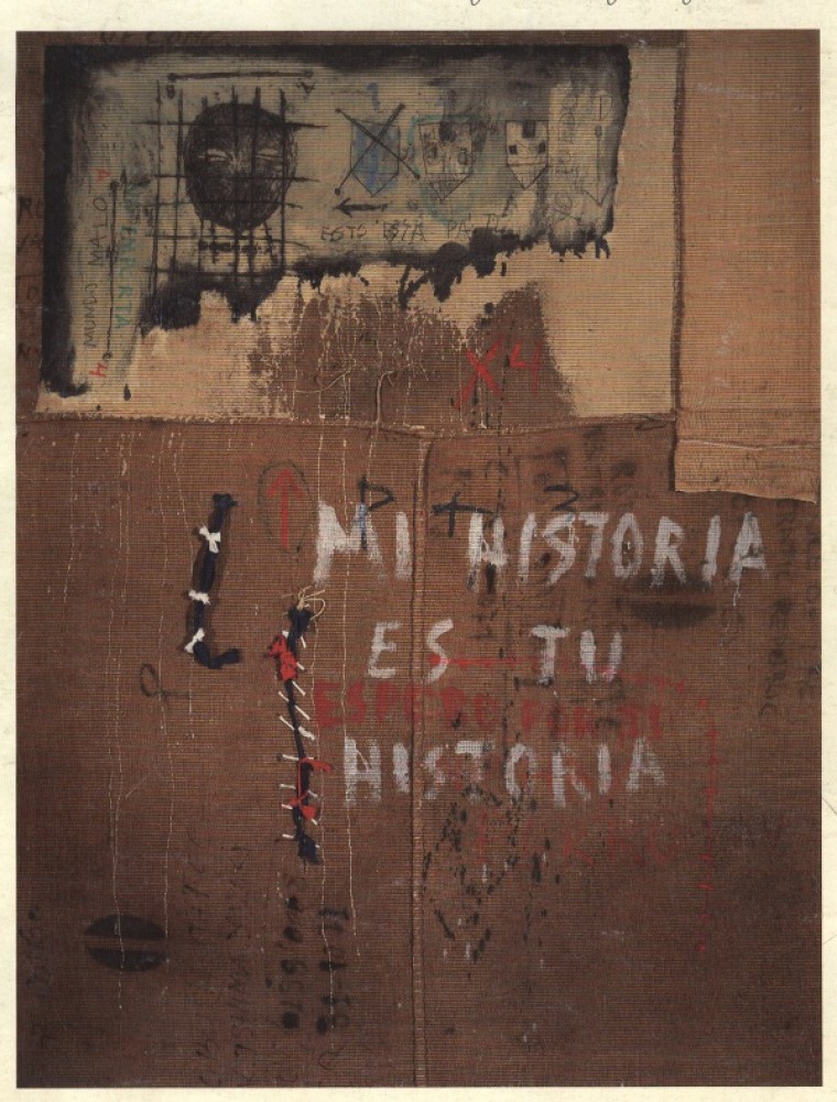 Mi Historia es tu Historia, 2000, Mixta sobre lienzo, 89 x 68.5 cm.